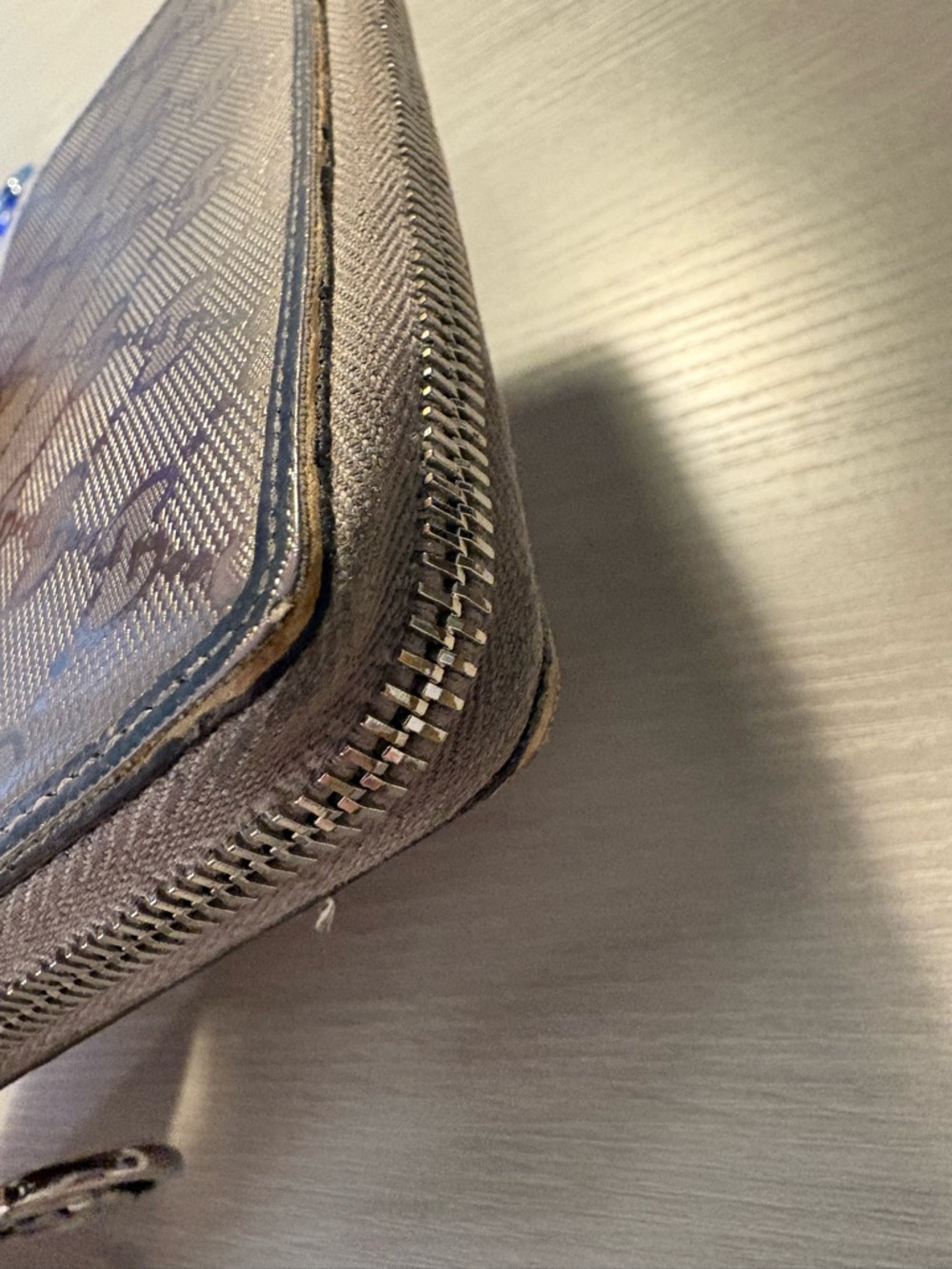 Gucci Taupe Zip-Around monogram long  Wallet - Picture 9 of 15